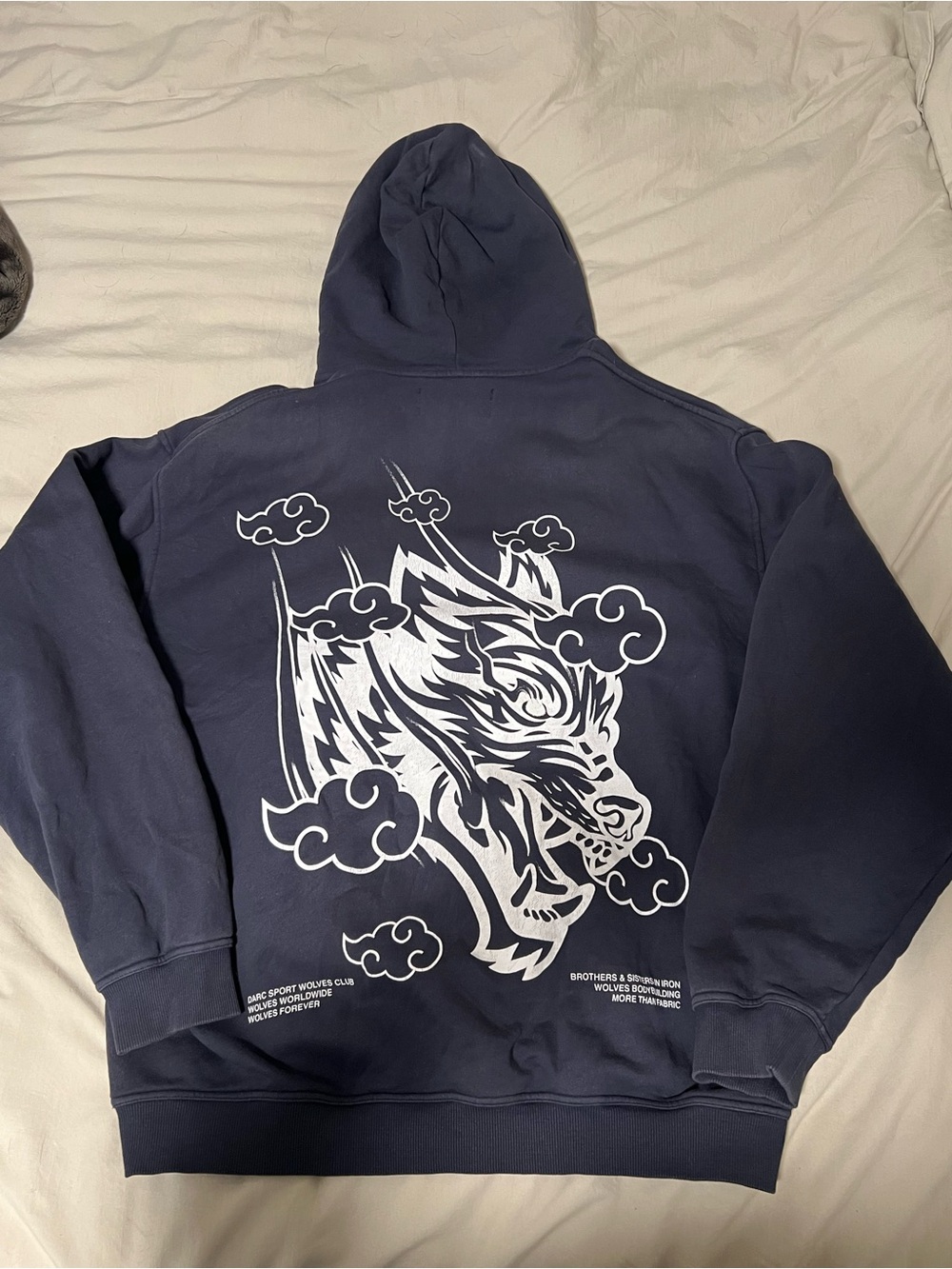 Darc Sport x Naruto Shippuden Wolves Hoodie Navy XL